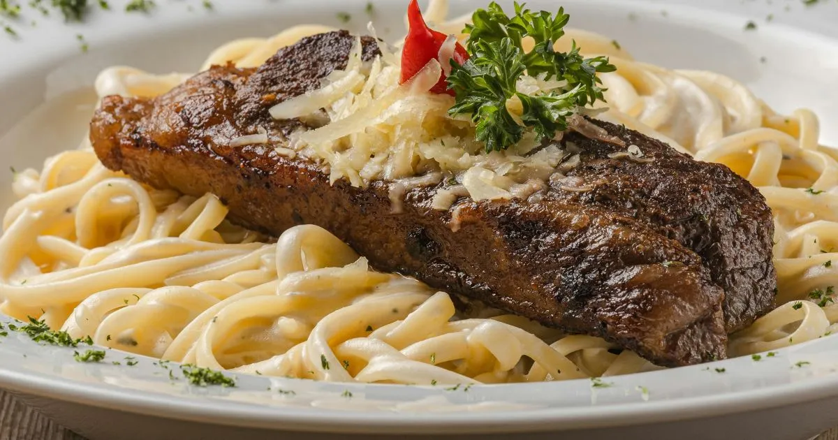 steak and pasta