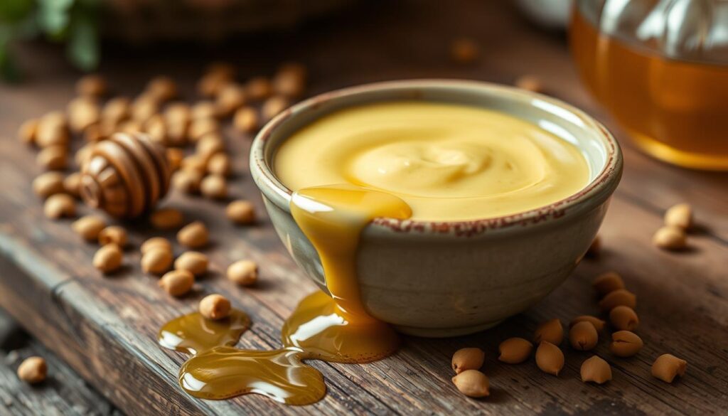 Homemade honey mustard sauce