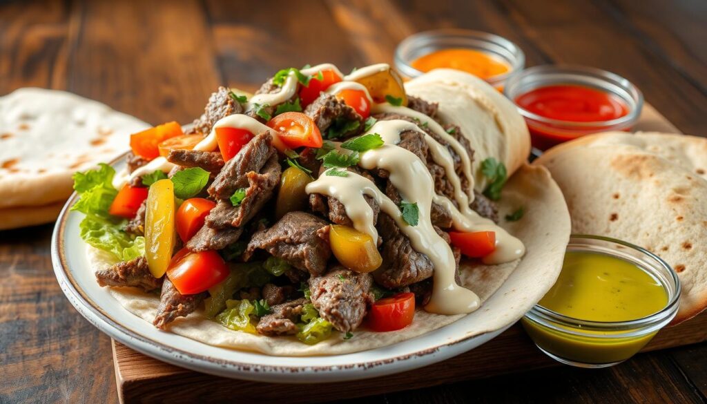 Beef Shawarma Serving