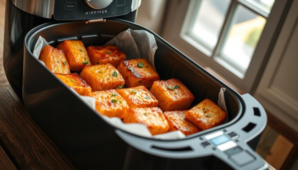 air frying salmon