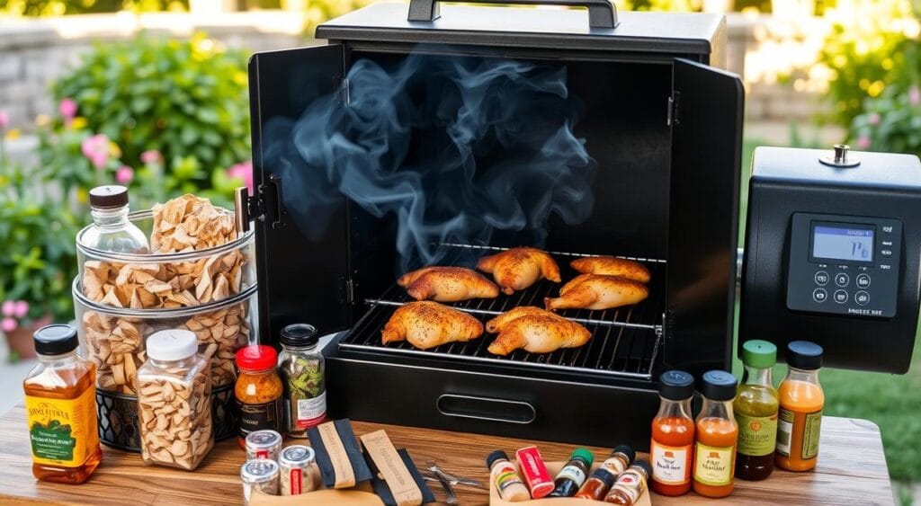 how to set up smoker